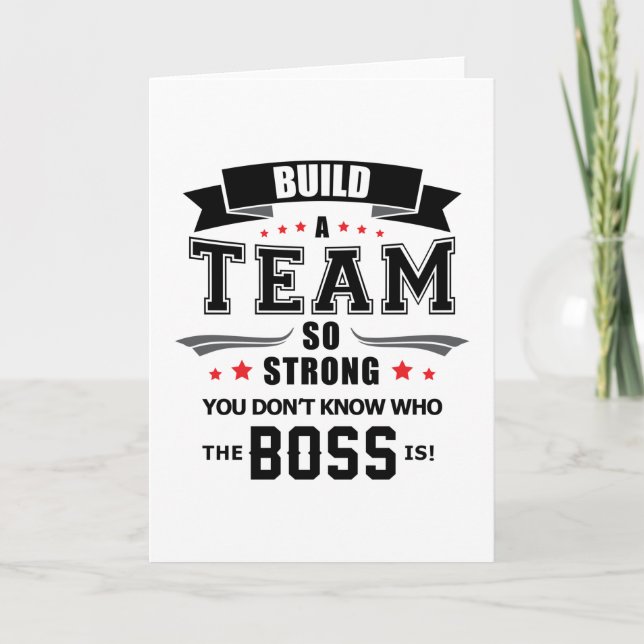Team Work Spirit Job Team Spieler Phantastische Ge Karte (Vorderseite)