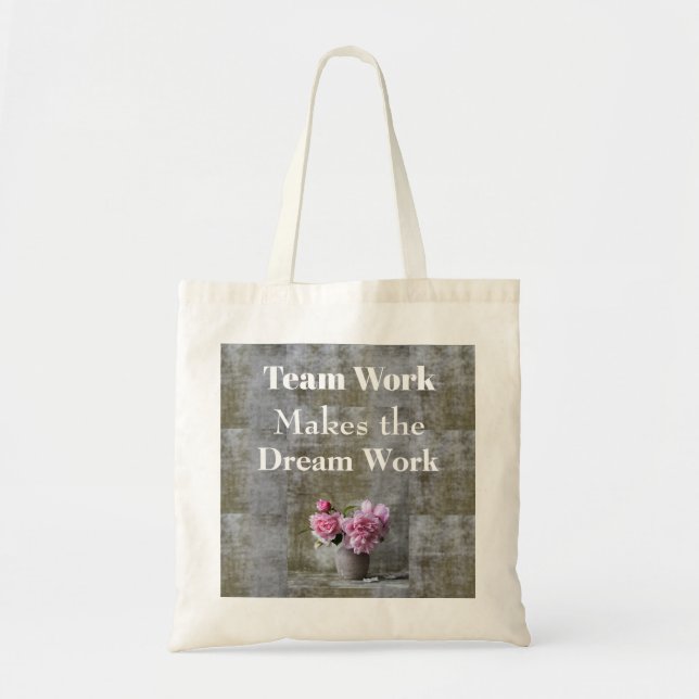 Team Work Tote Bag Tragetasche (Vorne)