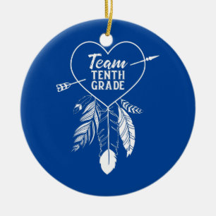 Team Zehnte Klasse Schüler Lehrer Letzter Tag Zurü Keramik Ornament