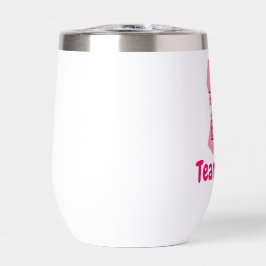 Team zur Unterstützung von Brustkrebs Pink Ribbon 