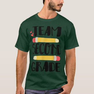 Team zweite Klasse Funny 2 zurück an die Schule Le T-Shirt
