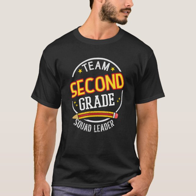 Team Zweite Klasse  Truppführer  Zurück zur Schule T-Shirt (Vorderseite)