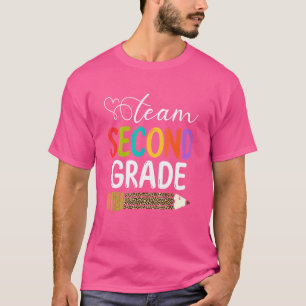 Team Zweite Stufe Leopard Stift 2. Klasse Lehrer T-Shirt