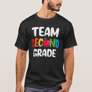 Team zweiter Klasse Lehrer zurück zum Schuldesign T-Shirt