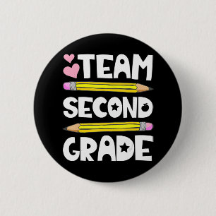 Team zweiter Klasse Spaß 2. Zurück zur Schule Lehr Button