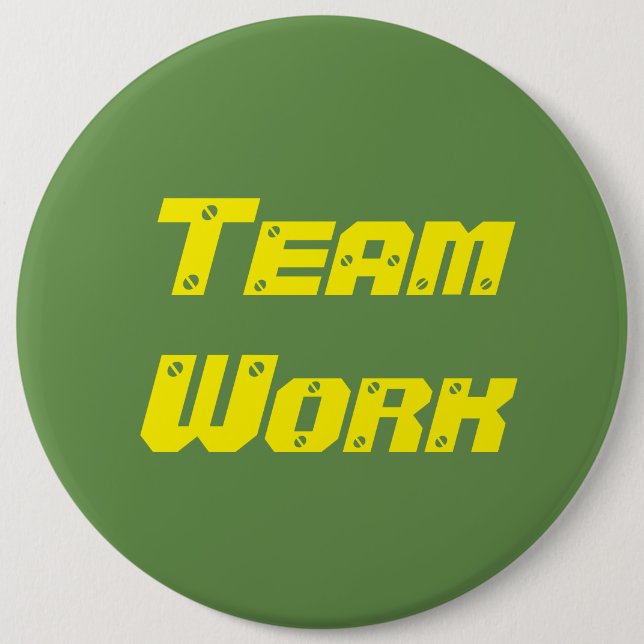 Teamarbeit Button (Vorderseite)