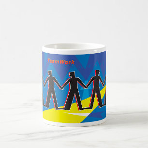 Teamarbeit Einheit Menschen halten Händchen Kaffeetasse