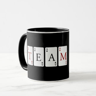 TEAMARBEIT. GEMEINSAM TEAM AUF ZU GEWINNEN. Tasse