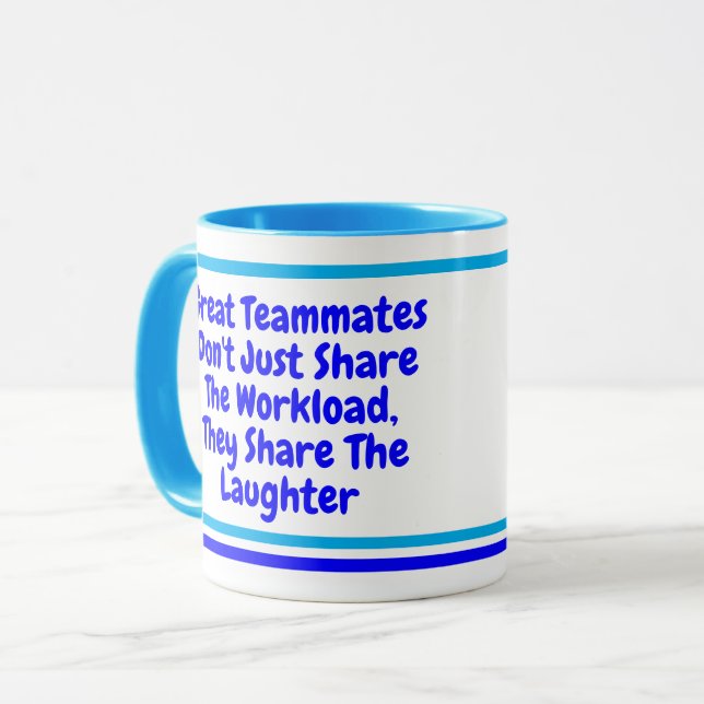 Teamarbeit - Geschenk für Mitarbeiter, Motivierend Tasse (Vorderseite Links)