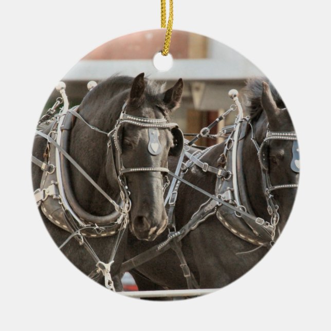 Teamarbeit Keramik Ornament (Vorne)