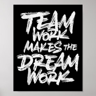 Teamarbeit lässt den Traum wahr werden _ Teambuild Poster
