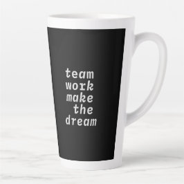 Teamarbeit macht die Traumsammlung Milchtasse