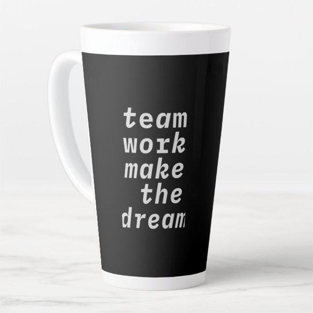Teamarbeit macht die Traumsammlung Milchtasse (Linke Ecke)
