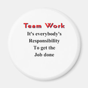 Teamarbeit Magnet