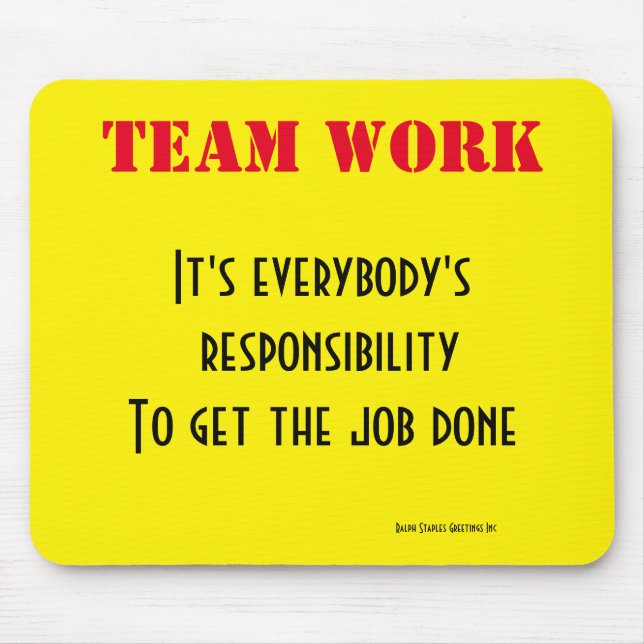 Teamarbeit Mousepad (Vorne)