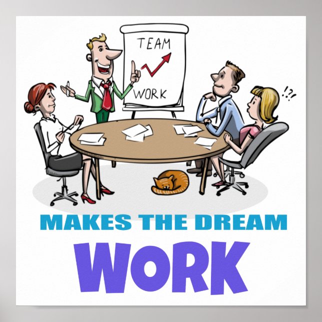 Teamarbeit Poster (Vorne)