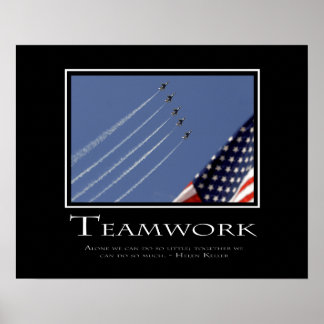 Teamarbeit Poster