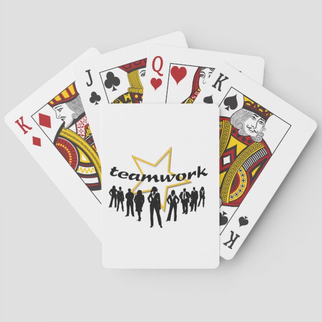 Teamarbeit Spielkarten (Rückseite)