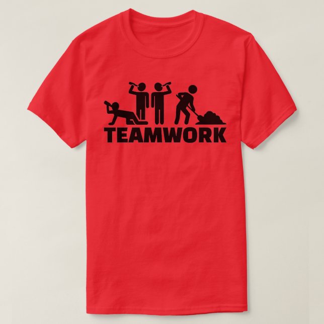 Teamarbeit T-Shirt (Design vorne)