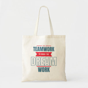 Teamarbeit, um den Traum zu verwirklichen Inspirie Tragetasche