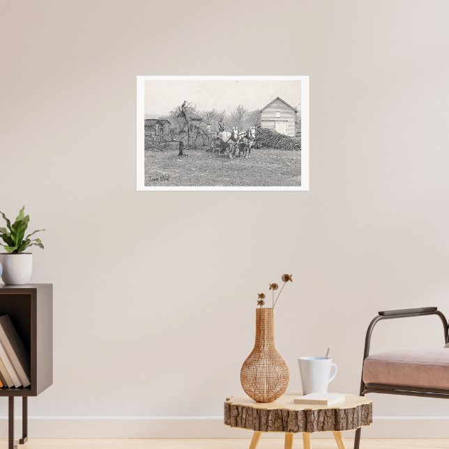 Teamarbeit Vintage-Kunstposter Poster (Wohnzimmer 3)
