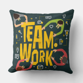 Teamarbeitsplatz Kissen