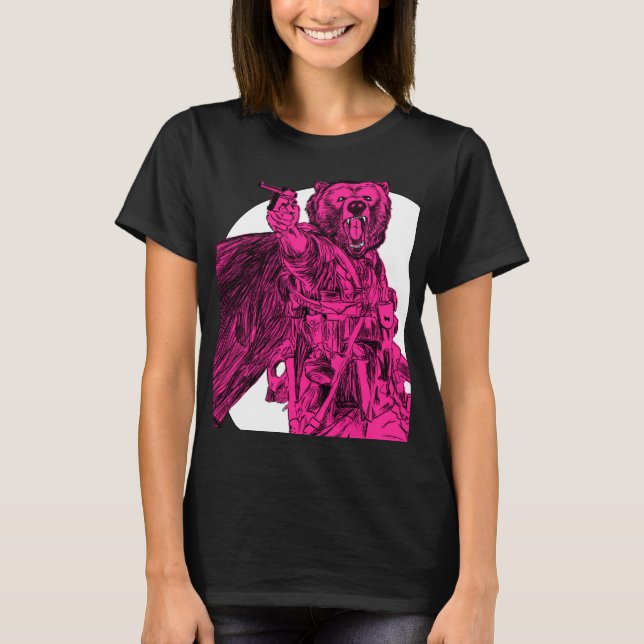 #Teamb3ar - Schlachtfeld-Bärn-Rosa T-Shirt (Vorderseite)