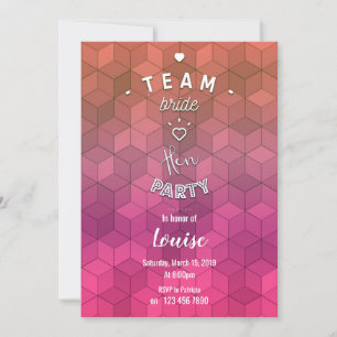 Teambride-Party Einladung