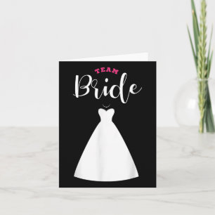Teambride Team Groom Bachelor Party Hochzeit Karte