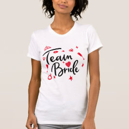 Teambride Wedding Personalisiert , Brautjungfrau T-Shirt