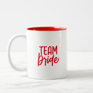 Teambriege   Coole, moderne Augen, rot Zweifarbige Tasse