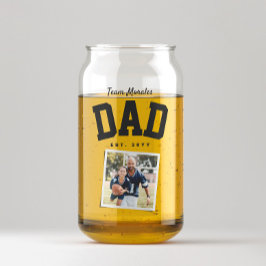 Teamdad Familienname 1 Foto sportlich schwarz Dosenglas