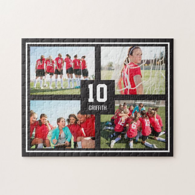 Teamgeist EDITABLE FARBE Personalisierte Puzzle (Horizontal)