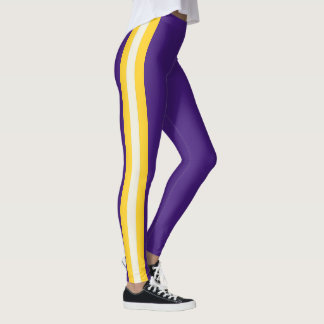 Teamgeist von Lousiana in Lila Leggings