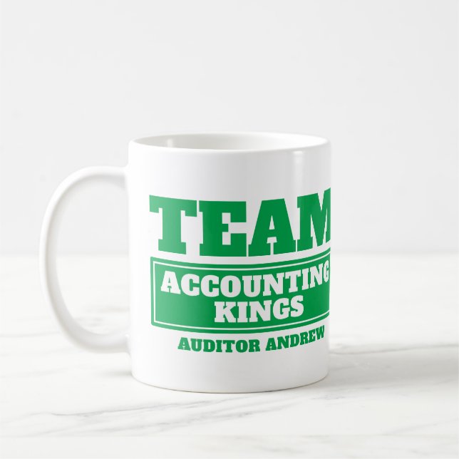 Teamgrün personalisiert Team und benennt Tasse (Links)