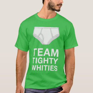 Teamighty Whities für Männer Lustige Weiße Slips R T-Shirt