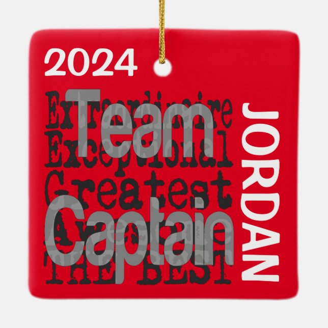 Teamkapitän Extraordinaire CUSTOM Keramikornament (Rückseite)