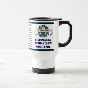 Teamlogo, Geschenke des Hockey-Coaches für alle Sp Reisebecher