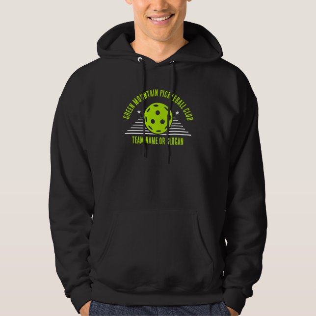 Teamname Club Liga Custom Pickleball Hoodie (Vorderseite)