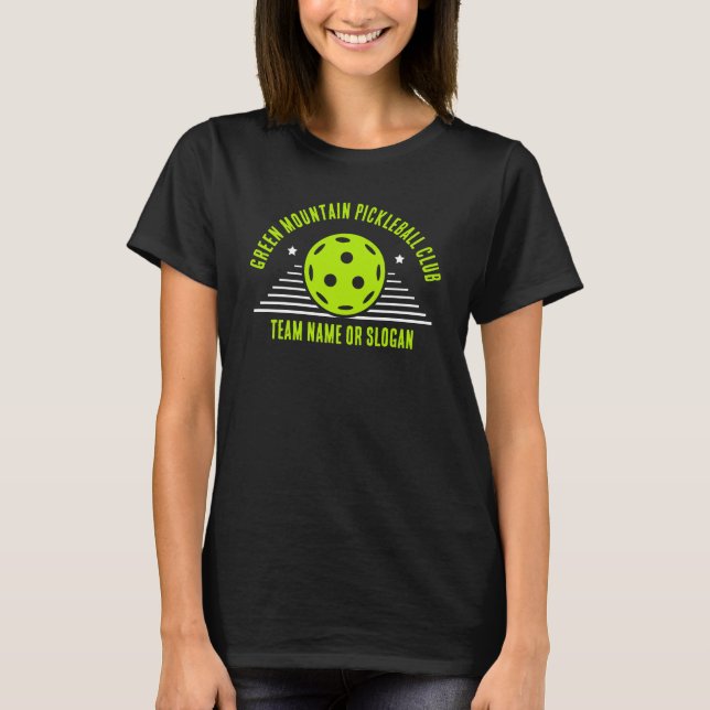 Teamname Club Liga Custom Pickleball T-Shirt (Vorderseite)