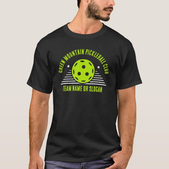 Teamname Club Liga Custom Pickleball T-Shirt (Vorderseite)