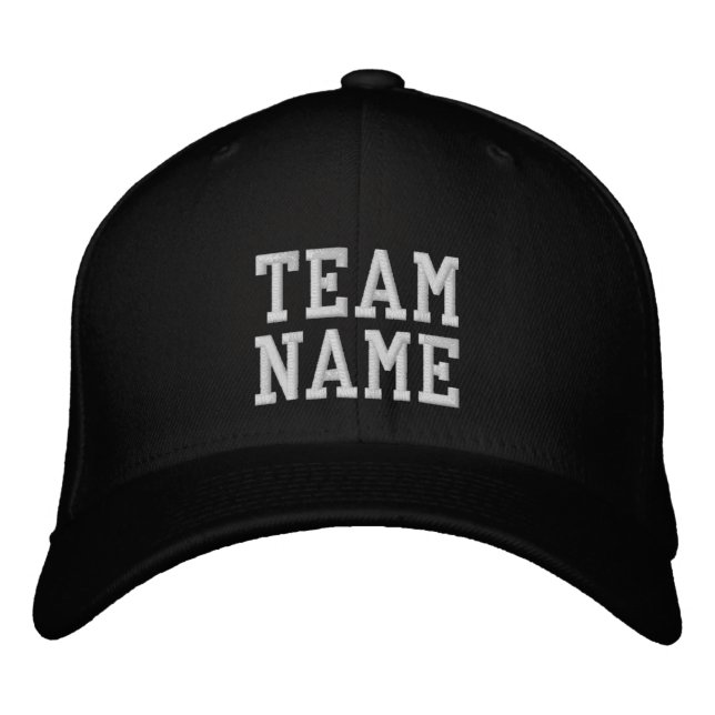Teamname Eigener bestickter Baseball-Cap Bestickte Baseballkappe (Vorderseite)