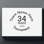 Teamname hier Name Turnierjahr hinzufügen Fotoplatte<br><div class="desc">Gestaltung</div>