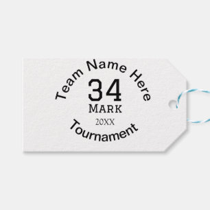 Teamname hier Name Turnierjahr hinzufügen Geschenkanhänger