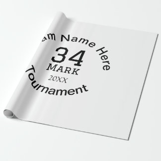 Teamname hier Name Turnierjahr hinzufügen Geschenkpapier