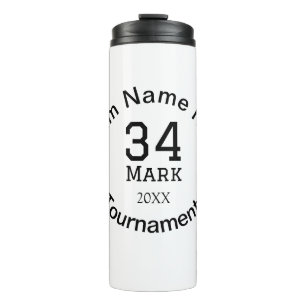 Teamname hier Name Turnierjahr hinzufügen Thermosbecher