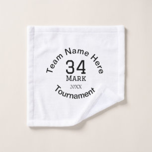 Teamname hier Name Turnierjahr hinzufügen Waschlappen