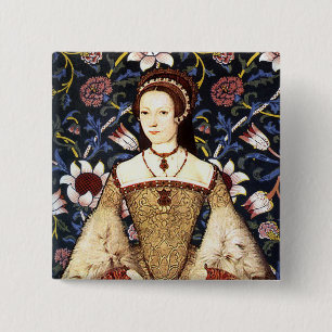 TeamParr - Porträt von Königinkatherine Parr Button