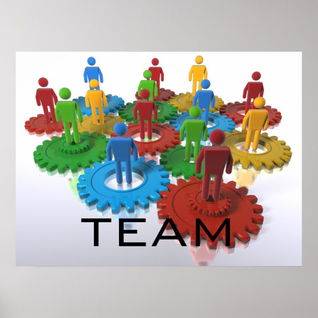 Teamposter (mit Schwerpunkt Diversity) Poster (Vorne)