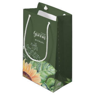 Teamraum. Farbpapier für Sonnenblumen Kleine Geschenktüte